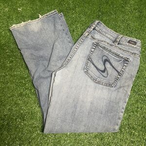 Silver Jeans Co. Suki Mid‑Rise Flare Bootcut Jeans Women’s 34x28 Medium Wash